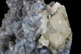 Sparkly Druzy Quartz Encrusted Calcite Crystals - India #176839-4